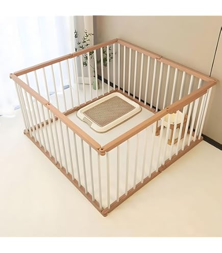 Amazon | FXW AuraSpace アクリル屋内犬用ベビーサークル 子犬と小型犬
