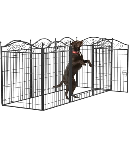 ZPUJIU ペットサークル ペットフェンス 犬 サークルケージ 10枚 Amazon | ZPUJIU ペットサークル ペットフェンス10枚 67x100cm