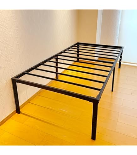Amazon｜ベッドフレーム シングル 耐荷重350kg メタル ベッドフレーム
