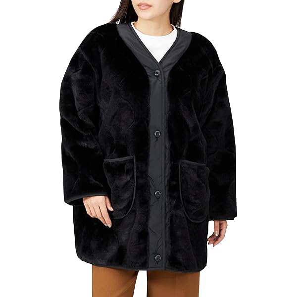 Amazon | [アルファインダストリーズ] フェイクファーコート W