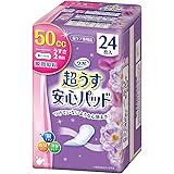 リフレ 超うす 安心パッド 失禁 尿モレ 尿漏れシート 薄型 吸収 消臭 50cc 24枚入