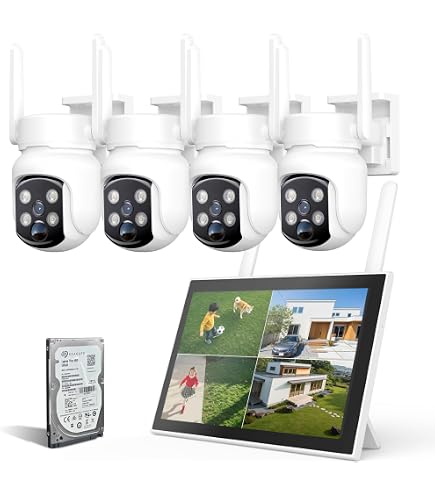 【二つ監視画面・10インチモニター・自動追跡】防犯カメラ 屋外 Amazon.co.jp: 【二つ監視画面・10インチモニター・自動追跡】防犯