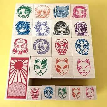 Amazon Co Jp 鬼滅の刃 風 キャライメージスタンプ ハンコ セット ホビー 通販