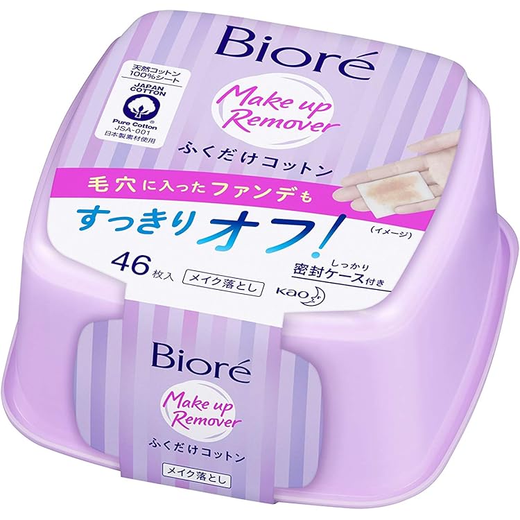 ビオレ　ふくだけコットン　うるおいリッチ　つめかえ用　22個 ビオレ ふくだけコットンうるおいリッチ つめかえ用 | 花王公式