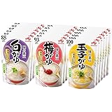 味の素 おかゆ 3種×6個セット 白がゆ6個、梅がゆ6個、玉子がゆ6個 レトルト レンジ調理 非常食 備蓄
