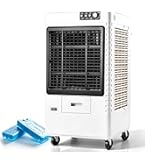 Amazon | ZAPJQL 業務用 大型冷風扇 冷風機 400W気化式送風機 風量