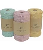 Amazon.co.jp: miagolale マクラメ ロープ コットン コード 編み