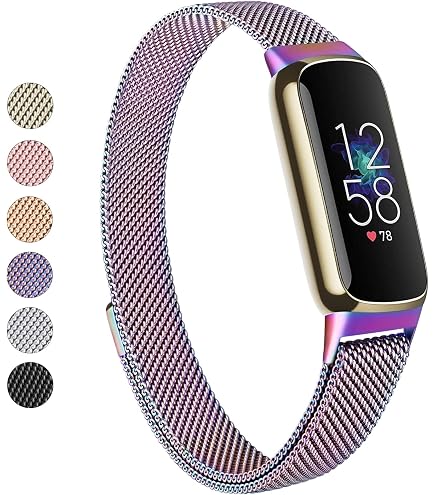Amazon.co.jp: Fitbit Luxeソフトゴールドステンレススチールケース