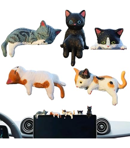 Amazon.co.jp: 車のディスプレイ画面の装飾、動物カーアクセサリー, 猫