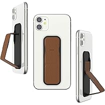 スマホグリップ（スマホ立て）水彩パターン 名入れ スマホスタンド 【 ころん シュリンクレザー 】 縦動画