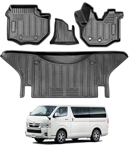Amazon | KARLUX トヨタ ハイエース200系専用のフロアマット。3D