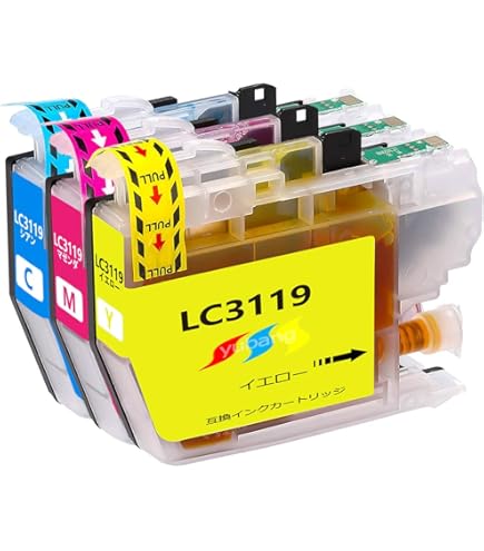 Amazon.co.jp: ブラザー用LC3119 LC3119-3CL (C/M/Y) 互換インク