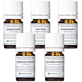 インセント エッセンシャルオイル 精油 アロマオイル 5本セット (各5ml) アソート1 AEAJ 表示基準適合認定精油