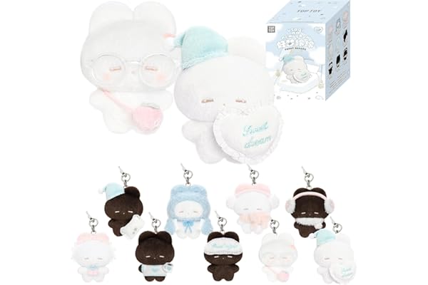TOP TOY うさぎのねむちゃん「スイートドリーム」キーホルダー ぬいぐるみ ペンダント シリーズ【1ピース】 ガチャガチャ ブラインドボックス フィギュア プラモデル プレミアム おもちゃ REMME ねむちゃん キャラクター 誕生日プレゼント コレクター向け- 約9㎝
