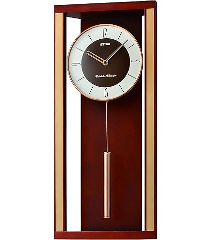Amazon.co.jp: Seiko アーチ型壁掛け時計 振り子とデュアルチャイム