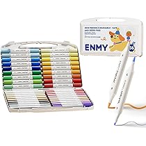 Amazon | ENMY 36色セット アクリルマーカー 太細両端 イラスト