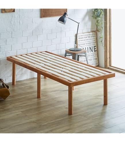 Amazon｜ネルコンシェルジュ バノン すのこベッド シングル