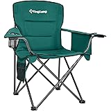 KingCamp アウトドア チェア 折りたたみ キャンプ 椅子 幅98cm 耐荷重136kg コットン入り アームチェア 保冷バック/収納袋付き 花見 釣り 公園 運動会 選べる6色