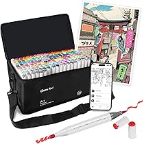 Amazon | イラストマーカー 168色 マーカーペン無料APP付き大人 子供