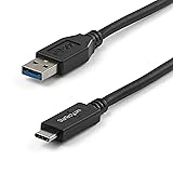 StarTech.com USBケーブル 1m USB Type-A - USB Type-C オス/オス USB 3.1 (10Gbps)準拠 USB31AC1M