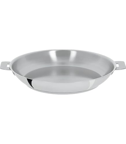 Amazon | Cristel クリステル18-10ステンレス鋼フライパン着脱式の