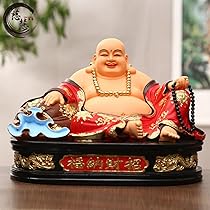 Amazon.co.jp: 布袋さん 置物 七福神 オブジェ 弥勒菩薩 仏像 守り本尊
