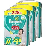 【パンツ Mサイズ】パンパース オムツ さらさらケア (6~11kg) 228枚(76枚×3パック) [ケース品] 【Amazon限定品】