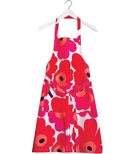 marimekko 花柄エプロン ベージュ マリメッコ marimekko マリメッコ Marimekko 064161 069907