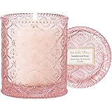 LA JOLIE MUSE アロマキャンドル ジャーキャンドル サンダルウッド・ローズ 230g 燃焼時間約55時間 ホームフレグランスキャンドル プレゼント