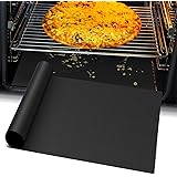 Oven Liners for Bottom of Electric Gas Oven, Reusable Non-Stick Teflon Protector Mat, Heat Resistant Grill Mats Outdoor, Easy