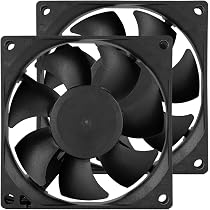 Amazon.co.jp: PANO-MOUNTS 8025 8CM冷却ファン 25mm厚 3000rpm 2PINXH