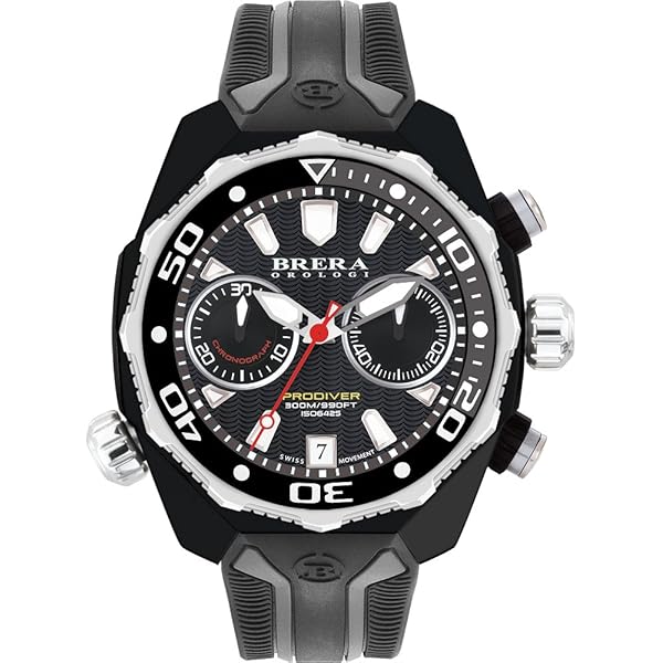 Amazon.co.jp: Brera Orologi Men 's Prodiverブルー、S/S、ベゼル