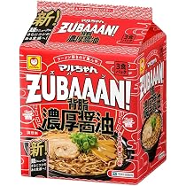 Amazon.co.jp: マルちゃん ZUBAAAN! 濃厚味噌旨辛タンメン 3食パック×9