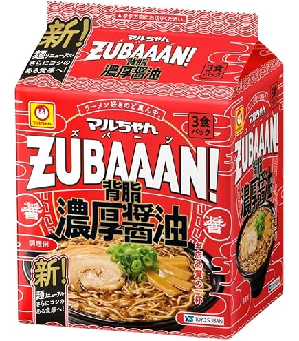 Amazon.co.jp: マルちゃん ZUBAAAN! ズバーン 2種類セット(計6食) 背脂