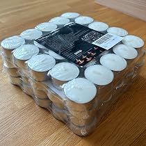 Amazon.co.jp: ティーライトキャンドル 無香料【6時間以上燃焼】100個