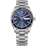 [ハミルトン] ジャズマスター Seaview Day Date ブルー 文字盤 ステンレススチール サファイヤガラス クォーツ 42MM スイス Watch 時計 腕時計 ブランド H37551141 メンズ シルバー [並行輸入品]
