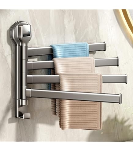 Amazon｜タオル掛け 木製 ナチュラル 目立ちにくい 壁固定 粘着テープ