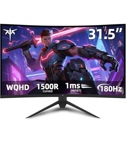 Amazon.co.jp: KTC 32インチ湾曲ゲーミングモニター、2K 170Hzモニター