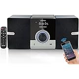 CDプレーヤー 30W CDステレオシステムミニコンポ FMラジオ Bluetooth対応スピーカー USB/AUX入力 ヘッドフォンジャック リモコン