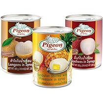 823 缶詰 Amazon | 「ピジョン」タイフルーツ缶詰5種類セット 230g『ラン