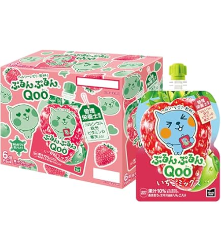Amazon.co.jp: Qoo (クー) ぷるんぷるん 5種×各6本セット ぶどう
