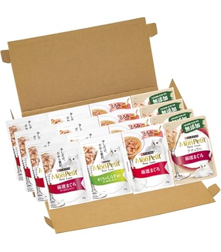 Amazon.co.jp: モンプチ プチリュクス パウチ 4種のジュレ尽くし