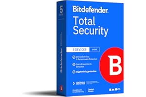 Bitdefender Total Security 2021 - 5 Devices | 1 year Subscription | PC/Mac | Activation Code by Mail