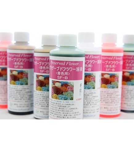 Amazon.co.jp: 手作りプリザーブドフラワー加工液 SF-B（着色・染色液