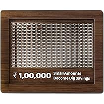 Amazon.co.jp: BHUMLO 木製貯金箱 貯金箱 Gullak 貯蓄チャート