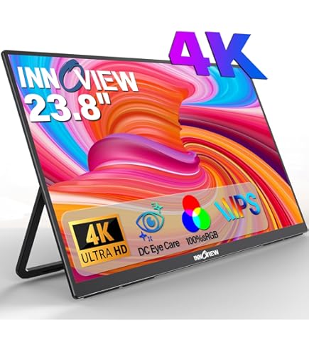 Amazon.co.jp: InnoView 4K ポータブルモニター 18.5インチ 3840x2160