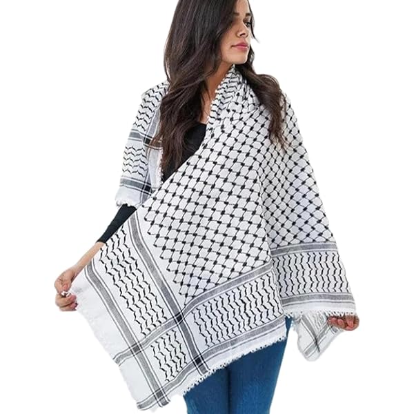 HIRBAWI パレスチナ Kufiya クーフィーヤ クフィーヤ 織り 布 Amazon