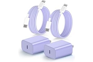 Vulendu iPhone 充電器 20W PD 急速充電 [2個セット・MFi認証・PSE認証済] USB C - Lightning ケーブル 2m付き2本 Type C スマホ充電器 電源アダプター タイプC アイフォン 純正品質 iPhon