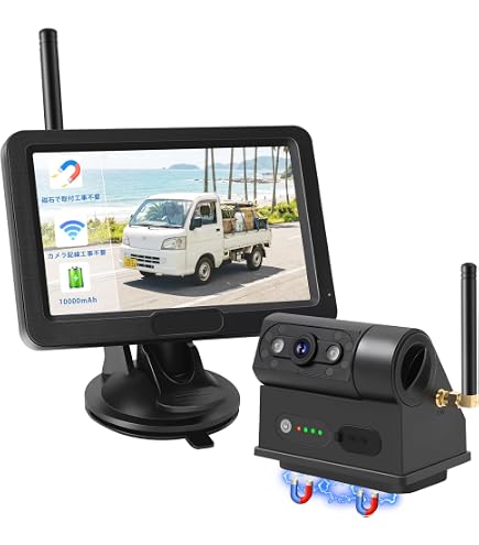 ConewVehicle ワイヤレスバックカメラ 5インチモニター Amazon.co.jp: ワイヤレスバックカメラ 5インチバックモニターセット