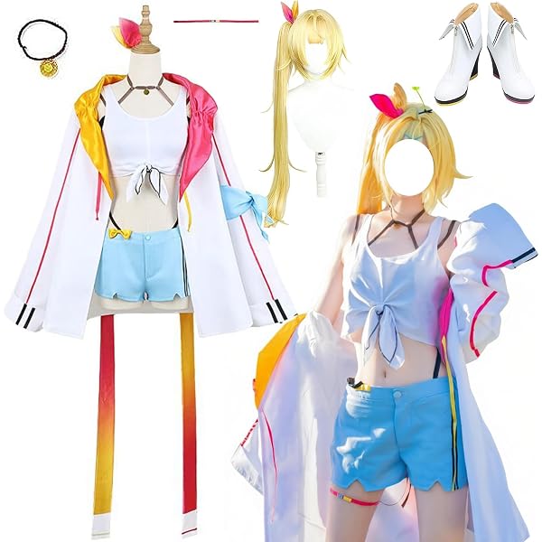 え*読様 にじさんじ 星川サラ コスプレ衣装 フルセット Amazon.co.jp: ｢Lemon COS｣星川サラ コスプレ 衣装 COSPLAY 変装